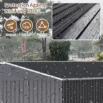 Polar Aurora Heavy-Duty Metal Outdoor Storage Shed with Ventilated Utility Design