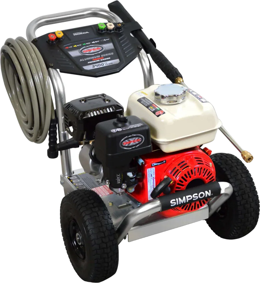 Simpson ALH3425 Aluminum 3600 PSI 2.5 GPM Honda GX200 Gas Pressure Washer (60689) Simpson ALH3425 Aluminum 3600 PSI 2.5 GPM Honda GX200 Gas Pressure Washer (60689)