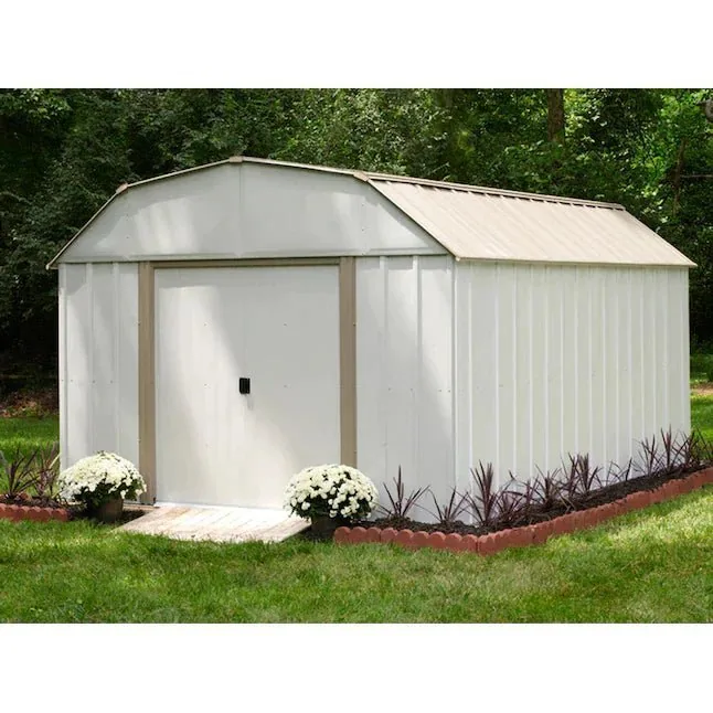 Arrow 10 ft x 14 ft Lexington Galvanized Storage Shed Arrow 10 ft x 14 ft Lexington Galvanized Storage Shed