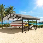 TitanShield Heavy-Duty Metal Carport with Reinforced Wind-Resistant Frame