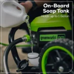 Greenworks Pro 3000-PSI 2.0-GPM Cold Water Electric Pressure Washer with 5 Spray Tips