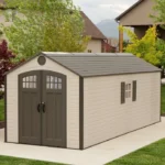 D Plastic Storage Shed 8 ft. W x 20 ft