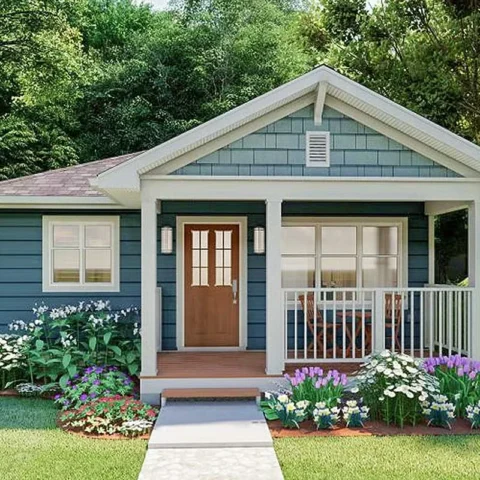 Cozy Tiny Home with Gabled Front Porch