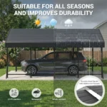 TitanShield Heavy-Duty Metal Carport with Reinforced Wind-Resistant Frame