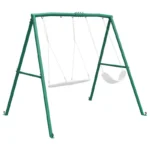 440lbs Heavy Duty A-Frame Metal Swing Set Frame with 5 Hanging Hooks for Kids, Adults, Outdoor — product view 1