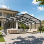 TitanShield Heavy-Duty Metal Carport with Reinforced Wind-Resistant Frame