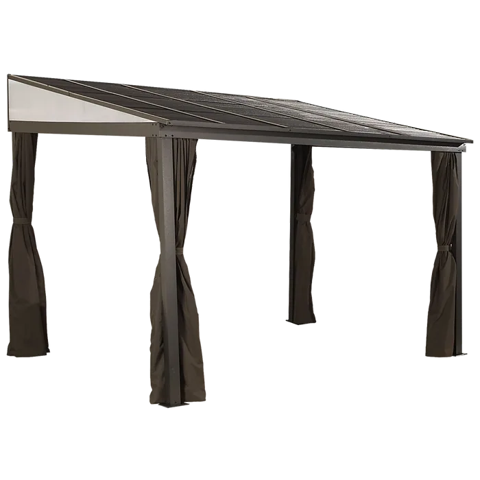 Sojag 500-9165470 10 x 12 ft. Portland No 53 Wall Gazebo Steel Roof Sojag 500-9165470 10 x 12 ft. Portland No 53 Wall Gazebo Steel Roof