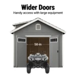 Windemere Deluxe Wooden Storage Shed with Spacious Utility Design