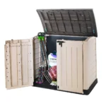 Keter Store-It-Out ARC 1200L Garden Storage Box – Beige & Brown