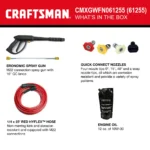 CRAFTSMAN 3100 PSI at 2.4-GPM 3100 PSI 2.4-Gallons Cold Water Gas Pressure Washer