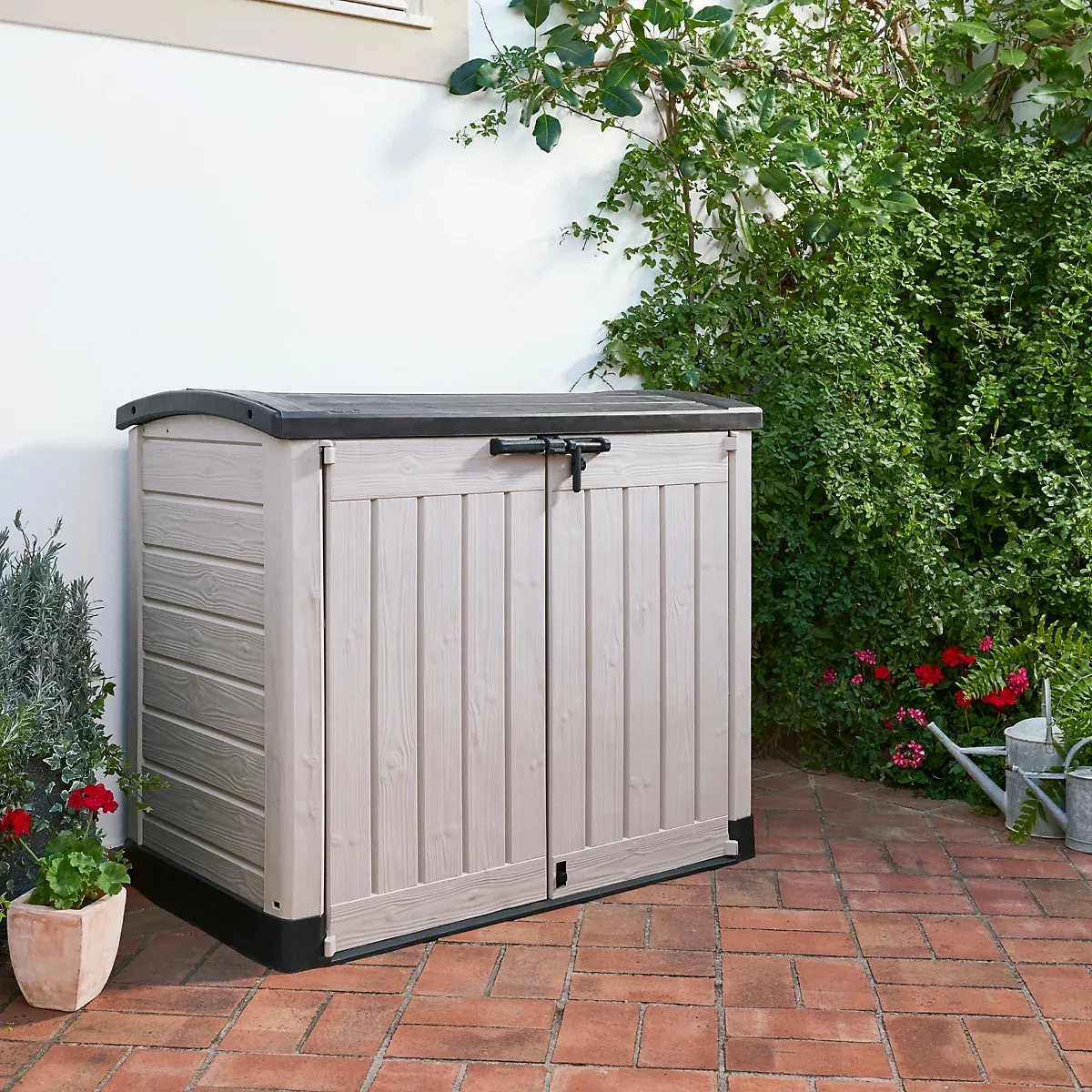 Keter Store-It-Out ARC 1200L Garden Storage Box – Beige & Brown Keter Store-It-Out ARC 1200L Garden Storage Box – Beige & Brown