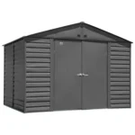 Arrow Select 10′ x 8′ Charcoal Metal Storage Shed — product view 1