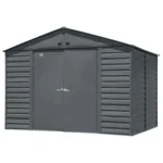 Arrow Select 10′ x 8′ Charcoal Metal Storage Shed — product view 2