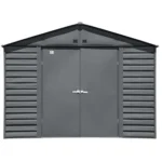 Arrow Select 10′ x 8′ Charcoal Metal Storage Shed — product view 3
