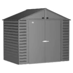 Arrow Select 8 ft. x 6 ft. Charcoal Metal Storage Shed — product view 1