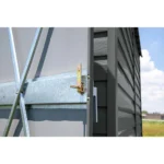 Arrow Select 8 ft. x 6 ft. Charcoal Metal Storage Shed — product view 3