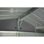 Arrow Select 8 ft. x 6 ft. Charcoal Metal Storage Shed — product view 4