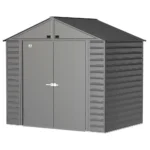 Arrow Select 8 ft. x 6 ft. Charcoal Metal Storage Shed — product view 5