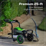 Greenworks Pro 3000-PSI 2.0-GPM Cold Water Electric Pressure Washer with 5 Spray Tips