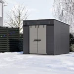Suncast Modernist® 8 ft. x 7 ft. Dual Barn Door Storage Shed