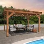 Backyard Discovery 14′ x 10′ Delray Cedar Pergola — product view 1