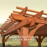 Backyard Discovery 20′ x 12’Beaumont Pergola 120.2 in Brown — product view 3