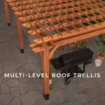 Backyard Discovery 20′ x 12’Beaumont Pergola 120.2 in Brown — product view 4