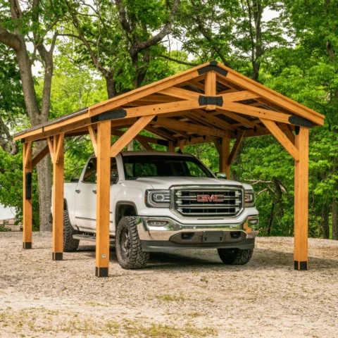 Backyard Discovery 20′ x 12′ Norwood Carport Gazebo — product view 1