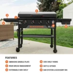 Blackstone Griddle with Hood, Black – 36″ — product view 3