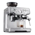 Breville Stainless Steel Barista Express Espresso Machine Light Silver BES870XL: 15 Bars Pressure, Milk Frother, Grinder — product view 2