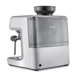 Breville Stainless Steel Barista Express Espresso Machine Light Silver BES870XL: 15 Bars Pressure, Milk Frother, Grinder — product view 4