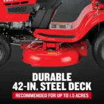 Craftsman T110 | 42″ Riding Mower | 17.5 HP Briggs and Stratton Engine | 7-Speed Transmission — product view 4
