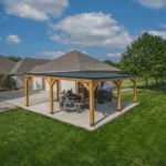 Backyard Discovery Kingsport Cedar Wood Carport with Steel Roof
