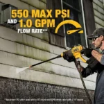 DEWALT 20V MAX* 550 psi Cordless Power Cleaner Bare Tool — product view 4