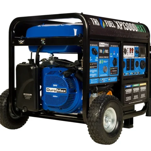 DuroMax XP13000HXT 10500W/13000W Tri-Fuel Gasoline Propane Natural Gas CO Alert Remote Start Generator — product view 1