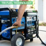 DuroMax XP13000HXT 10500W/13000W Tri-Fuel Gasoline Propane Natural Gas CO Alert Remote Start Generator — product view 3