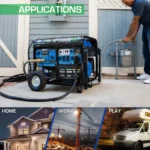 DuroMax XP13000HXT 10500W/13000W Tri-Fuel Gasoline Propane Natural Gas CO Alert Remote Start Generator — product view 5