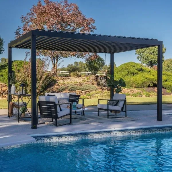 14×10 Sarasota Steel Louvered Pergola 14×10 Sarasota Steel Louvered Pergola