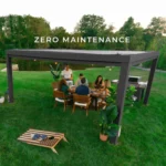 Backyard Discovery Trenton Galvanized Steel Pergola with Canopy