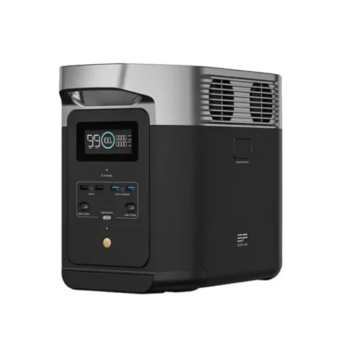 EcoFlow DELTA 2 Solar Generator Kit with Two 110W Foldable Solar Panels for Outdoor Camping and Emergency Backup — product view 1