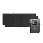 EcoFlow DELTA 2 Solar Generator Kit with Two 110W Foldable Solar Panels for Outdoor Camping and Emergency Backup — product view 4