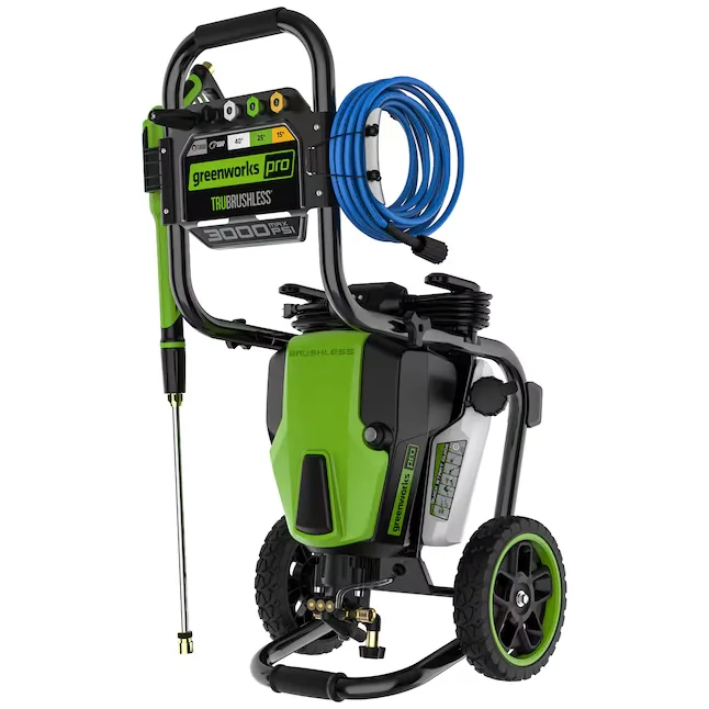 Greenworks Pro 3000-PSI 2.0-GPM Cold Water Electric Pressure Washer with 5 Spray Tips Greenworks Pro 3000-PSI 2.0-GPM Cold Water Electric Pressure Washer with 5 Spray Tips