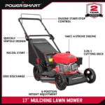 17-Inch 144cc Gas Push 3-in-1 Lawn Mower DV8618P