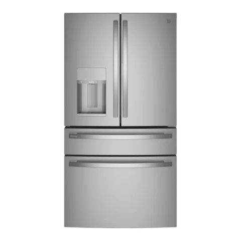 GE Profile 27.9 cu ft Smart Fingerprint Resistant French Door Refrigerator, Stainless Steel — product view 1