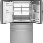GE Profile 27.9 cu ft Smart Fingerprint Resistant French Door Refrigerator, Stainless Steel — product view 2