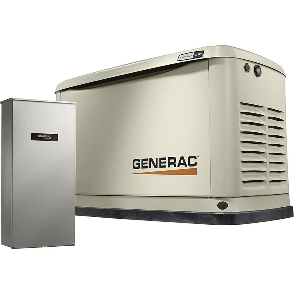 Generac 7043 22kW Air Cooled Guardian Series Home Standby Generator with 200-Amp Transfer Switch — view 1 Generac 7043 22kW Air Cooled Guardian Series Home Standby Generator with 200-Amp Transfer Switch — product view 1