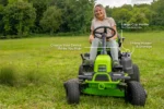 Greenworks Pro 42 in. 60V Cordless Battery Electric CrossoverT Tractor Riding Lawn Mower — product view 5