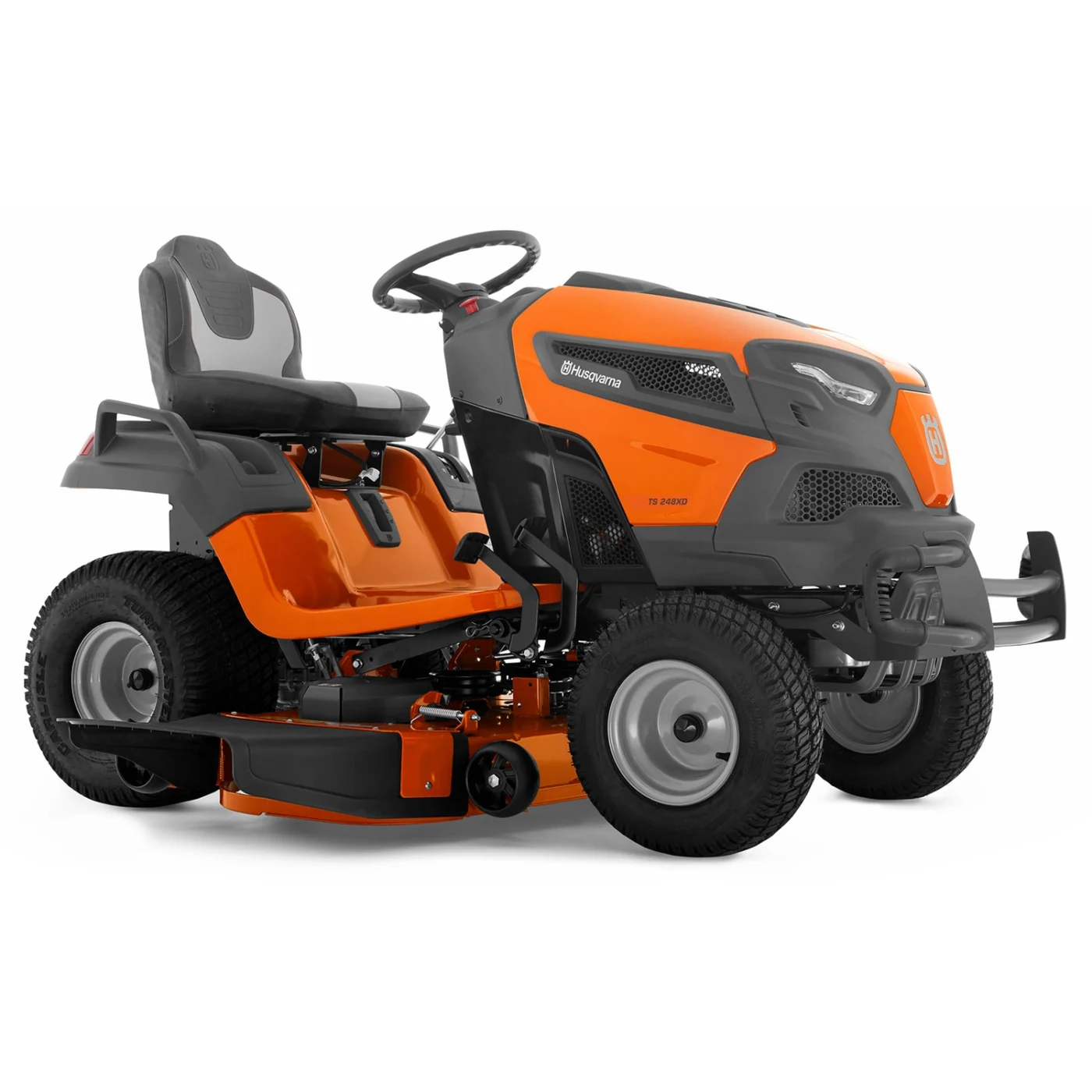 Husqvarna 23 Hp 48″ Deck Riding Mower — product view 1 Husqvarna 23 Hp 48″ Deck Riding Mower — product view 1