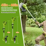 IToolMax 12-Inch Electric Weed Wacker & Eater with Detachable 4-Wheel Base — product view 4