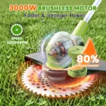 IToolMax 12-Inch Electric Weed Wacker & Eater with Detachable 4-Wheel Base — product view 5